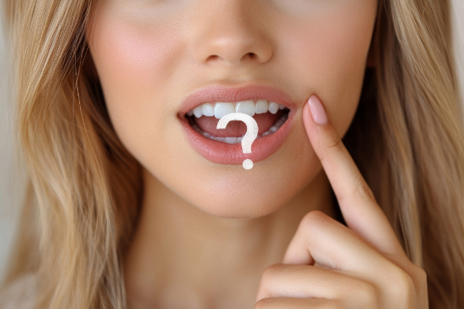 矯正治療ではどんな時に歯を削るのか疑問を持つ女性