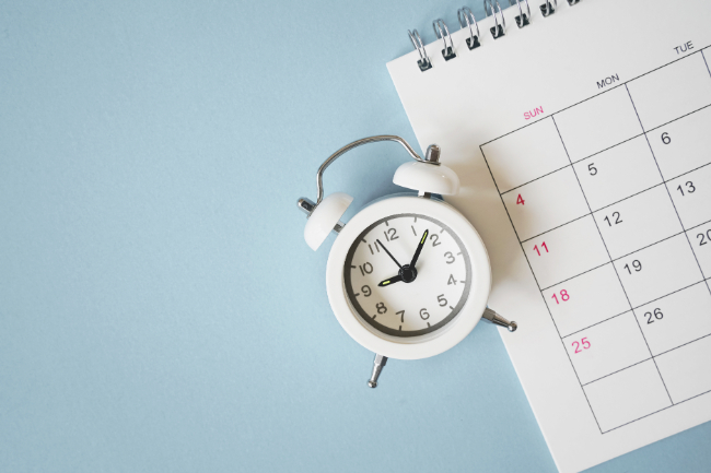 床矯正の治療期間のイメージ