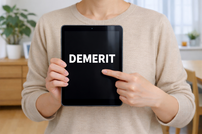 入れ歯をなくすデメリットを伝える女性