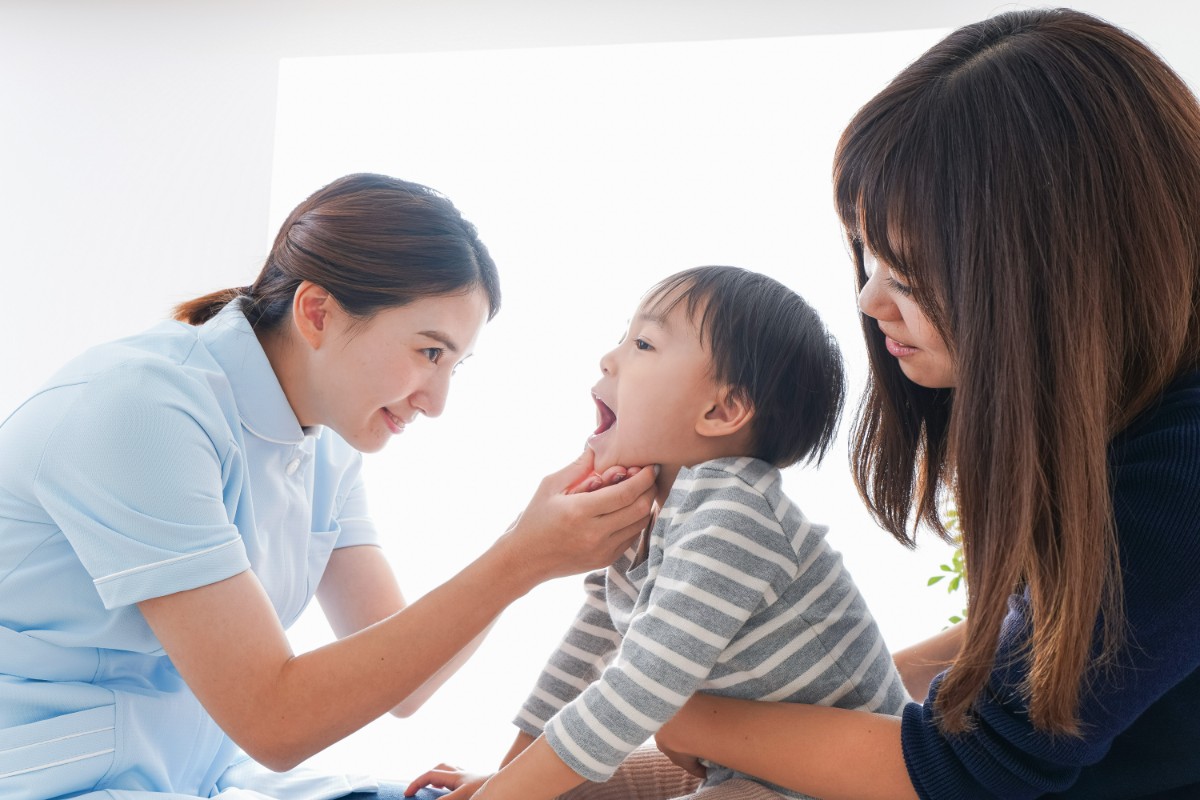 小児矯正 1 期治療中の子ども